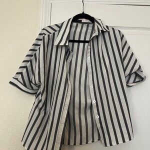 Striped Black and White womans Shirt